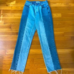 pacsun straight colorblock jeans 🦋